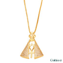 Colar Nossa Senhora Aparecida - Dupla Face com Manto de Zircônia - (COMPRE 1 LEVE 2)