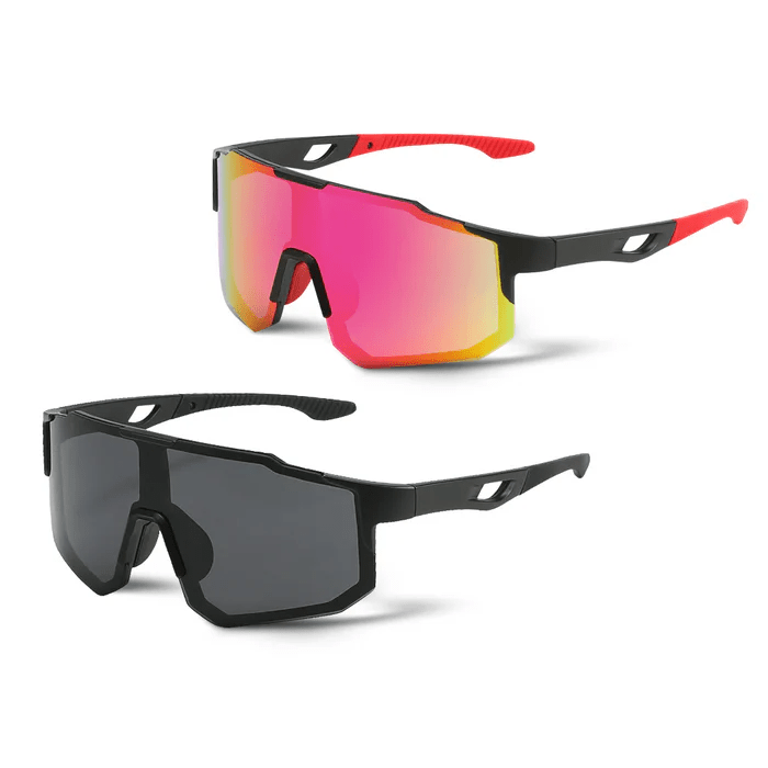 Kit 2 Windproof - Óculos de Sol para Corrida Ciclismo